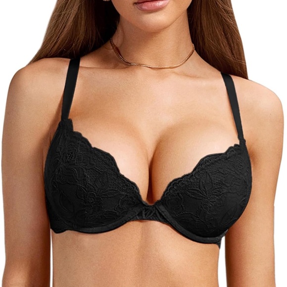 Nude and Black Push Up Bra Bundle - 36C - Picture 8 of 14